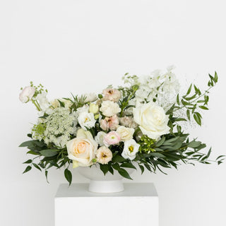 Ivory & Blush Large Arrangement - Plum Sage Flowers